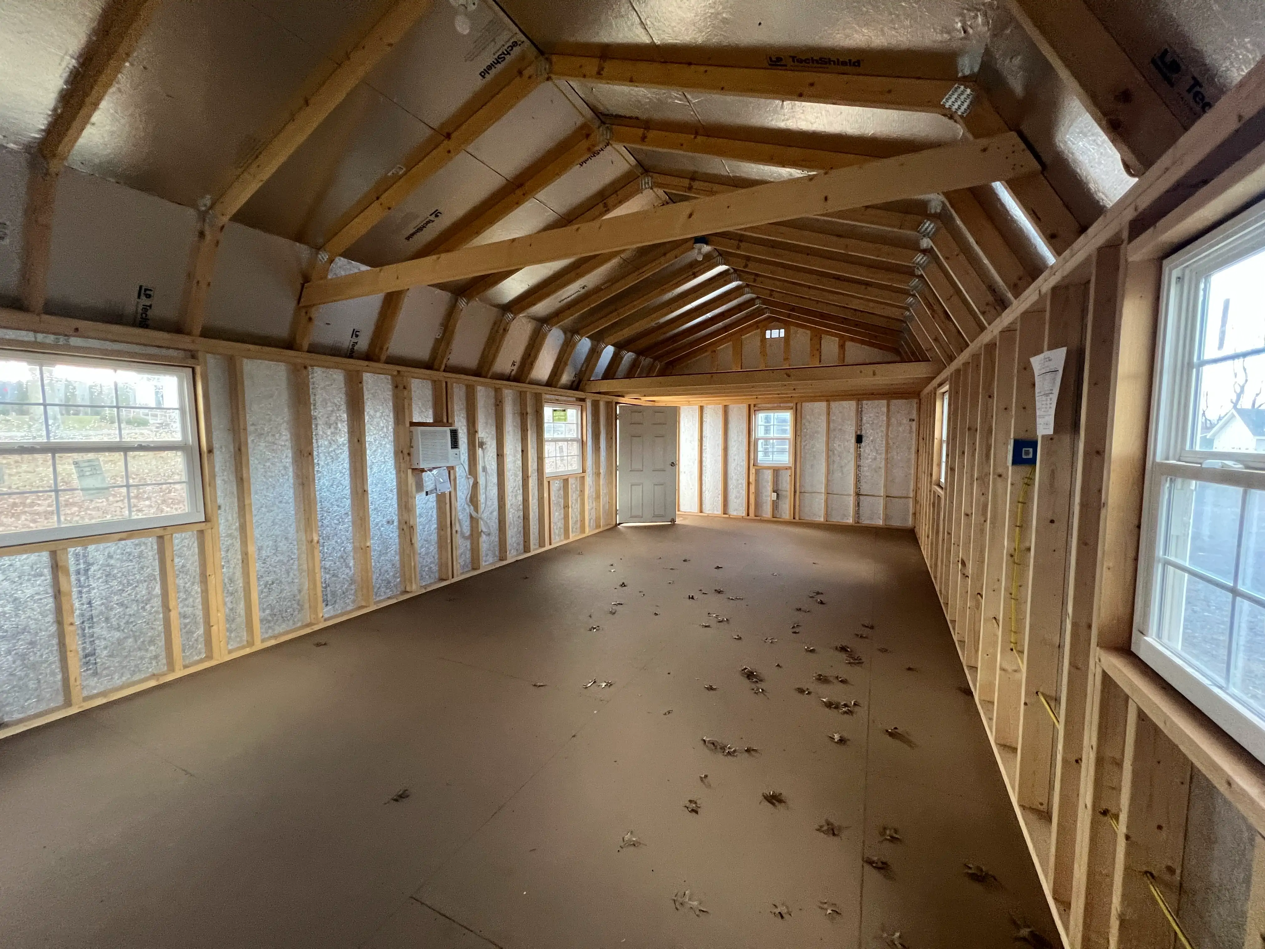 Sheds offer large covered spaces for animals.