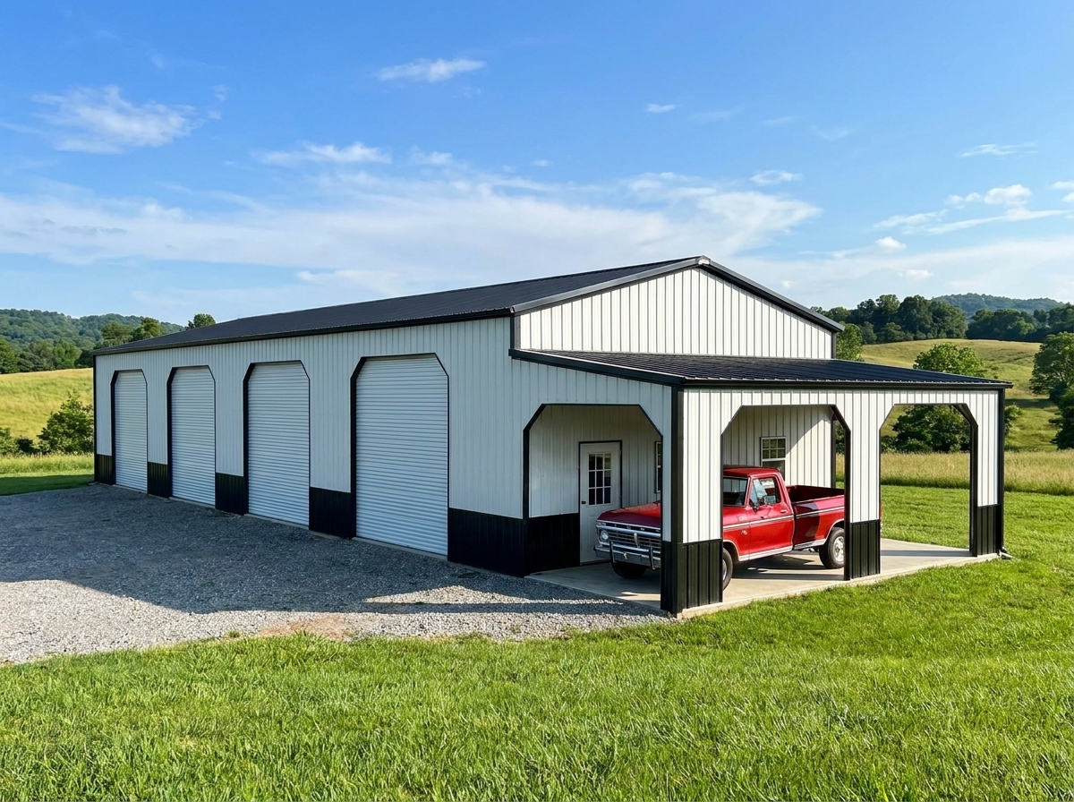 Garage and workshop combination