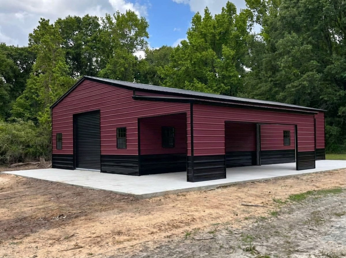 Workshop and garage combo