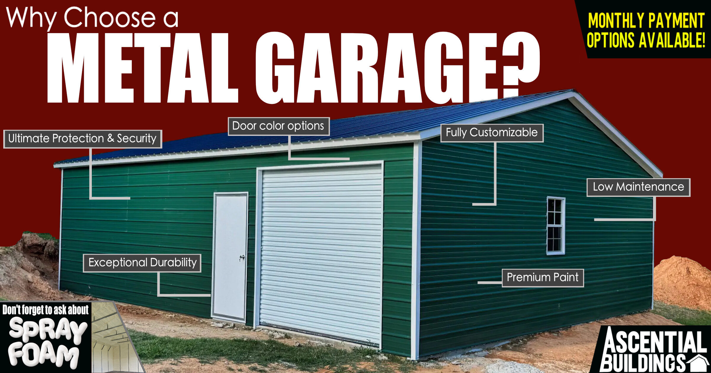 High-Quality Metal Garage and Carport showcasing Ascential Buildings