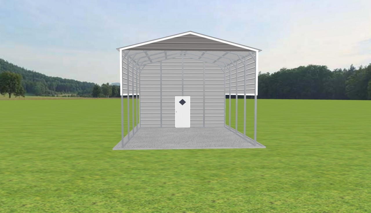 Carport with Storage 18 x 20 x 13 — photo 1