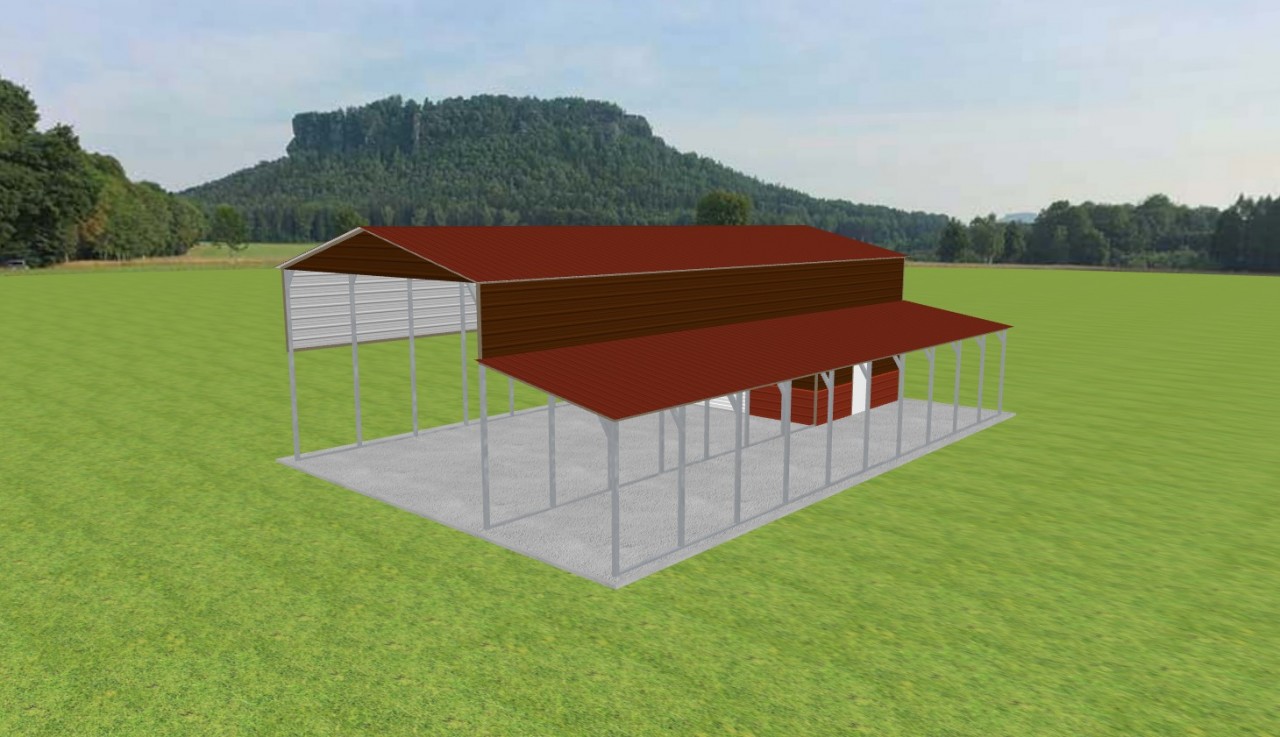 Carport with Storage 22 x 50 x 14 — photo 1