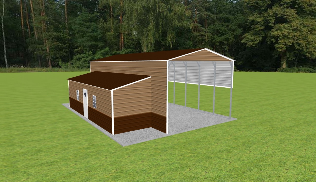 Carport with Storage 18 x 40 x 13 — photo 1