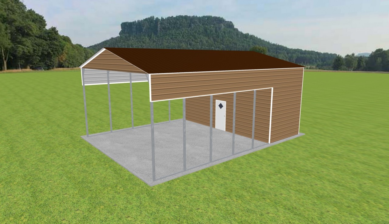 Carport with Storage 26 x 35 x 14 — photo 1