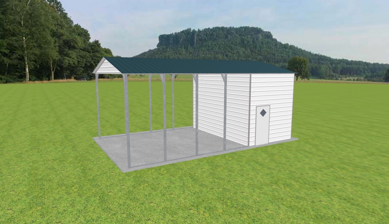 Carport with Storage 18 x 30 x 12 — photo 1
