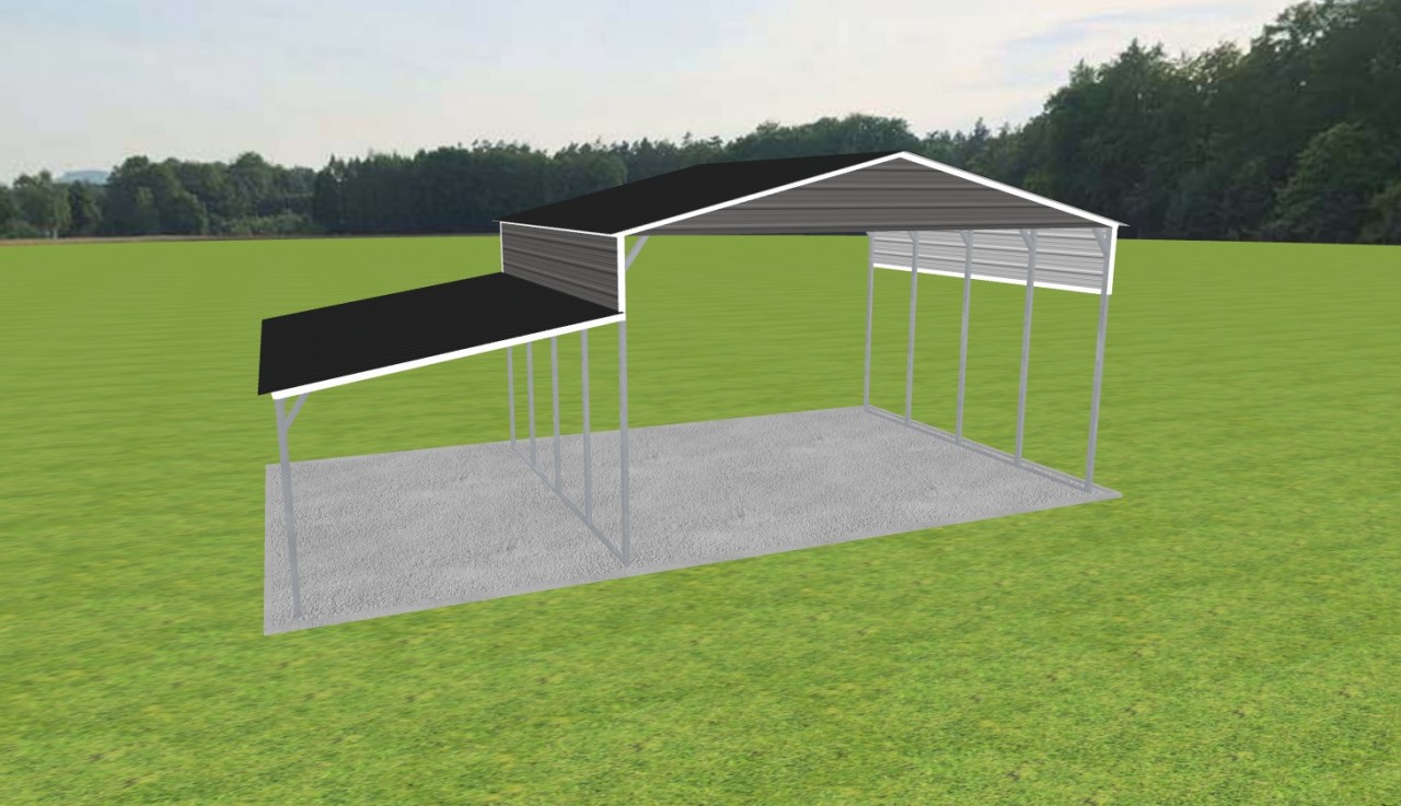 2 Car Carport 24 x 20 x 13 — photo 1