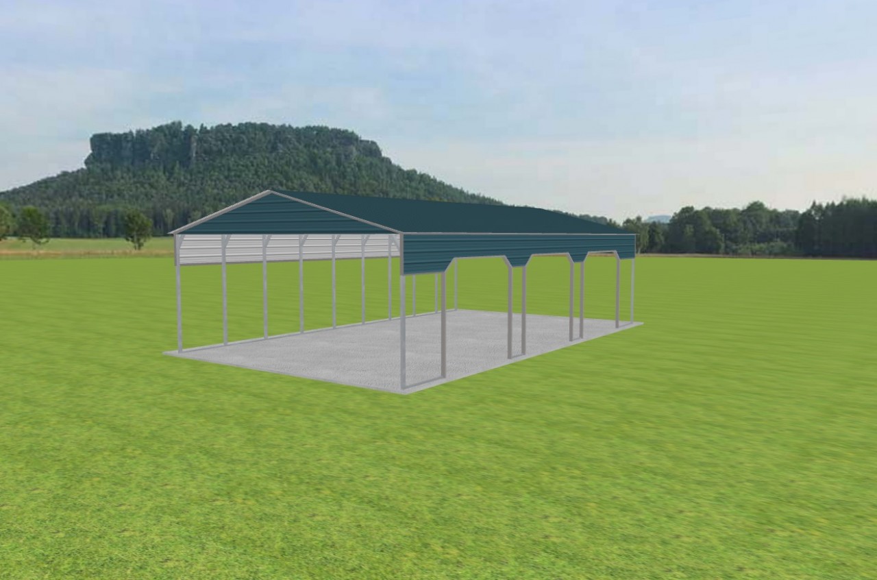 3 Car Carport 26 x 45 x 11 — photo 1