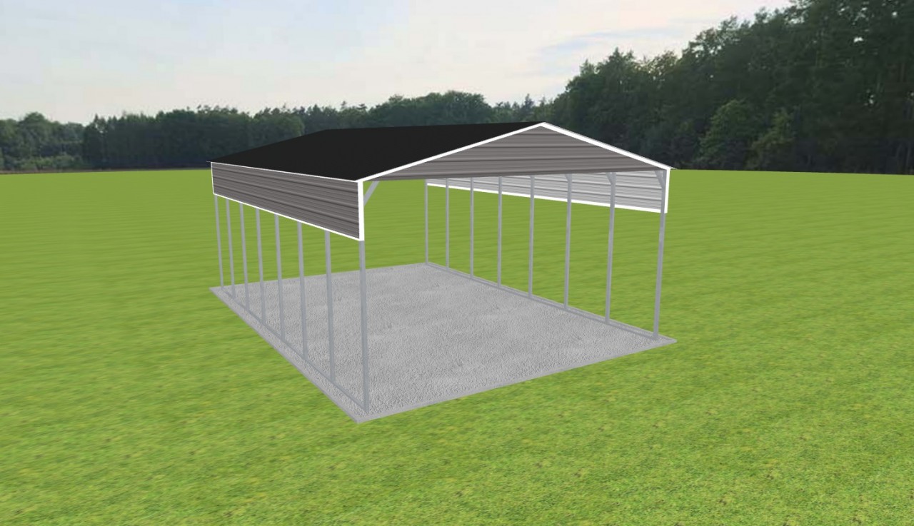 2 Car Carport 24 x 35 x 13 — photo 1