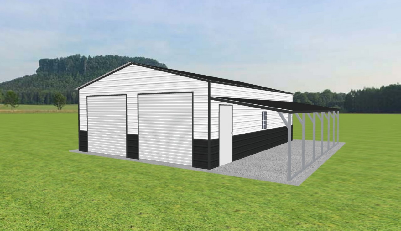 Garage with Lean To 22 x 30 x 9 — photo 1