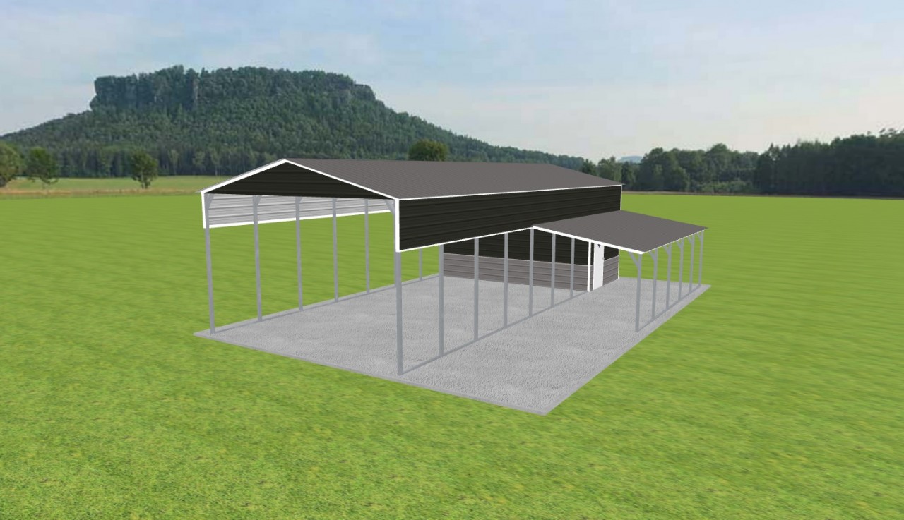 Carport with Storage 20 x 45 x 12 — photo 1