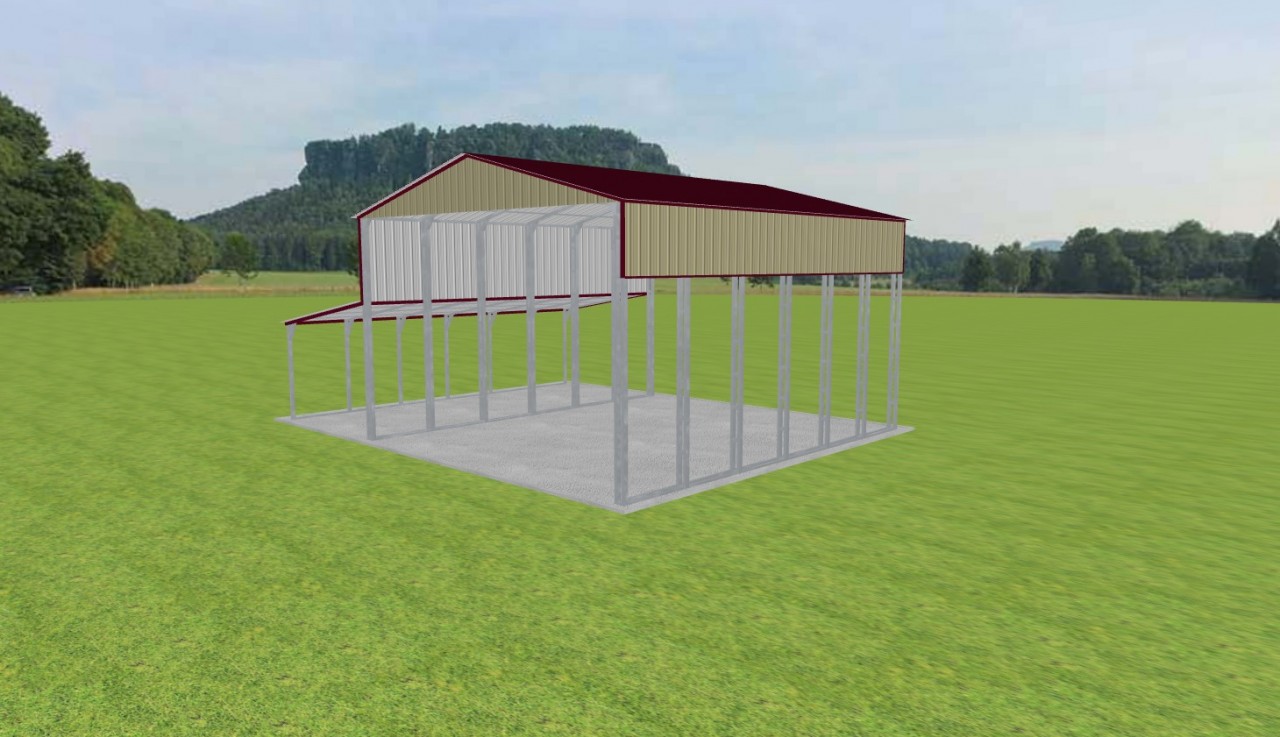 3 Car Carport 26 x 30 x 16 — photo 1