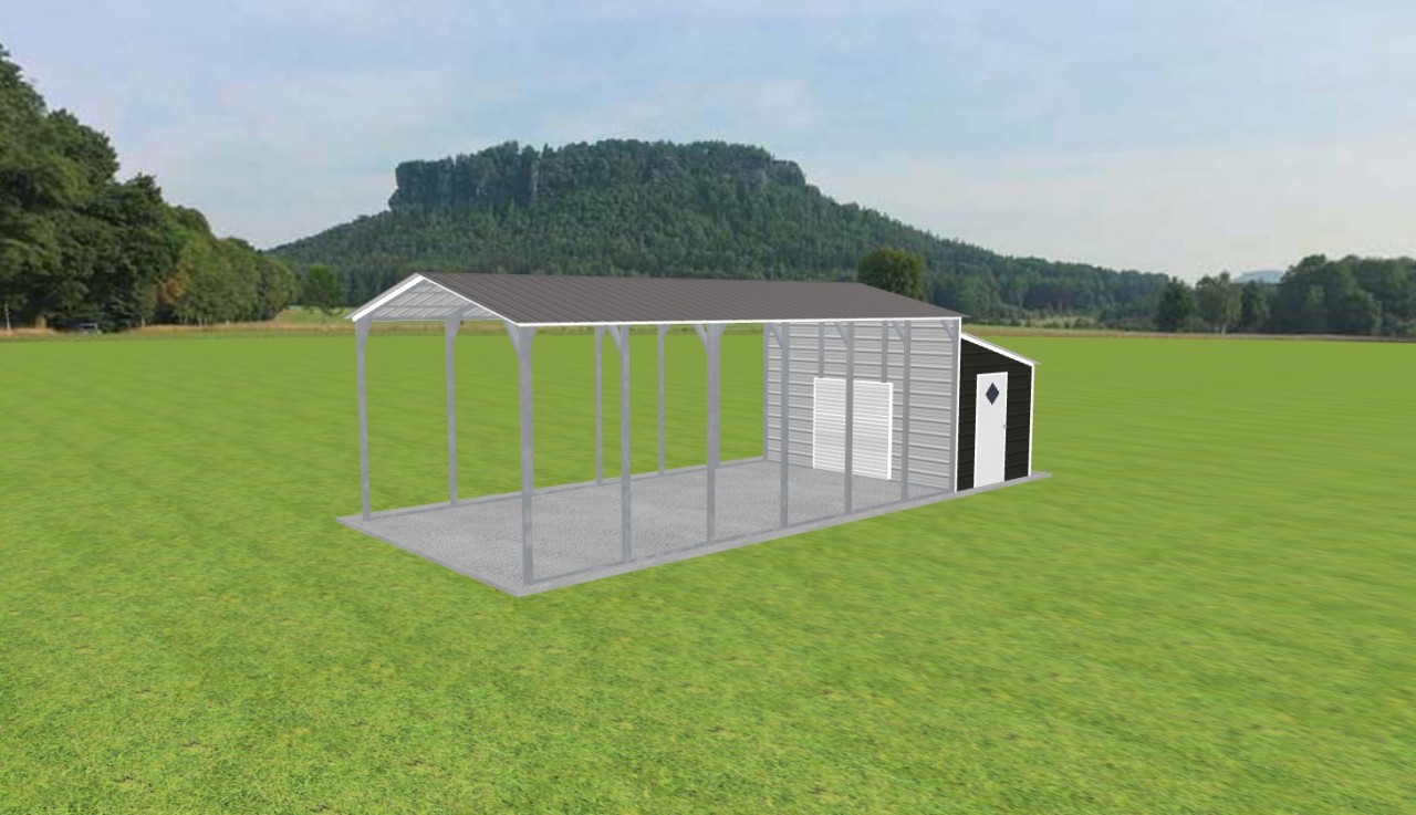 Carport with Storage 15 x 28 x 10 — photo 1