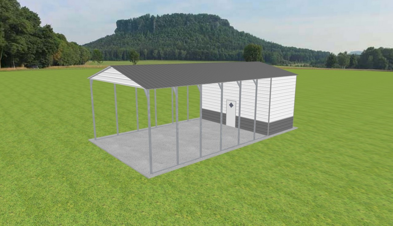 Carport with Storage 22 x 40 x 13 — photo 1