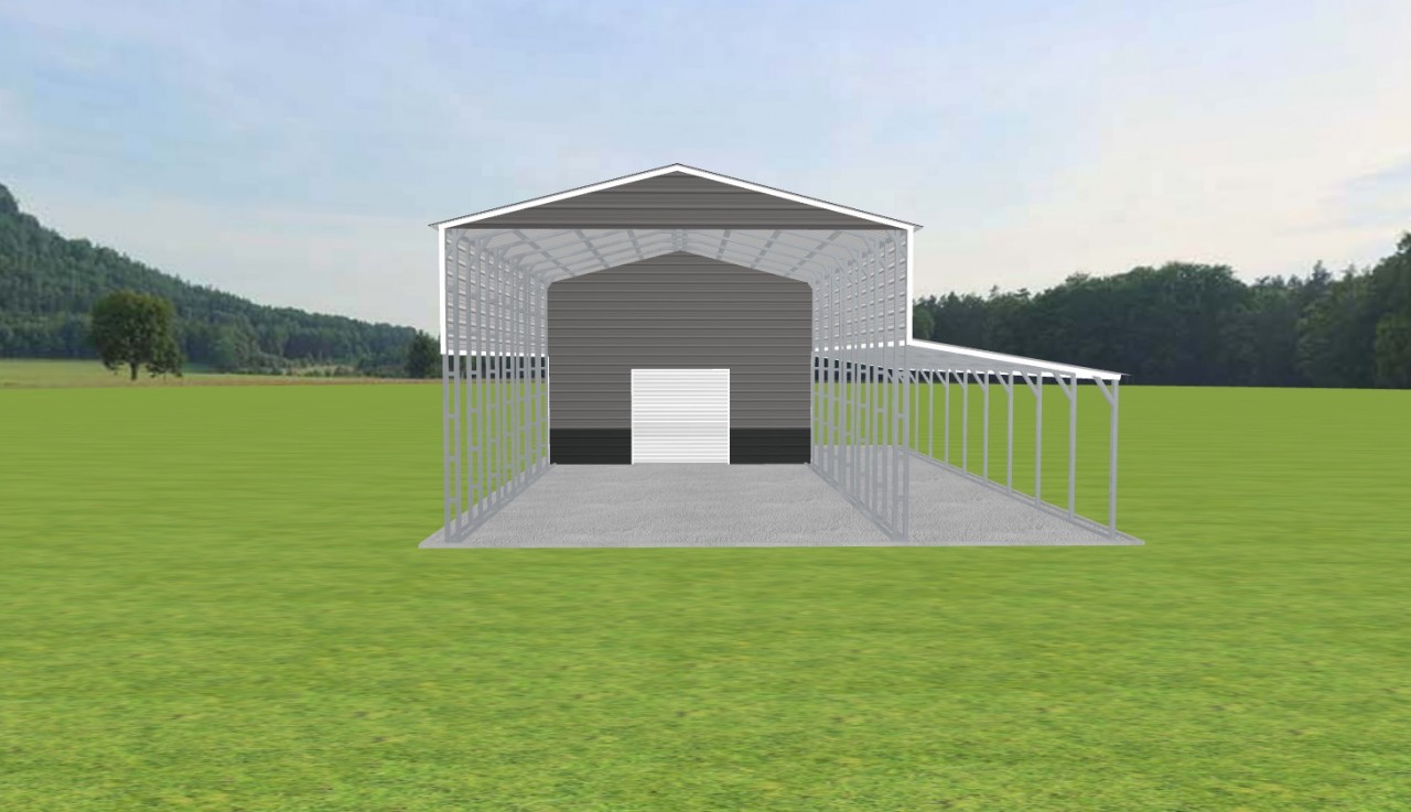 Carport with Storage 22 x 50 x 15 — photo 1