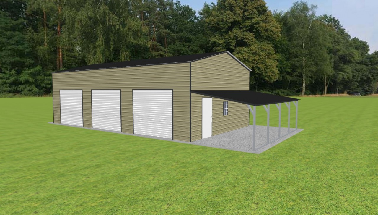 Garage with Lean To 22 x 40 x 12 — photo 1