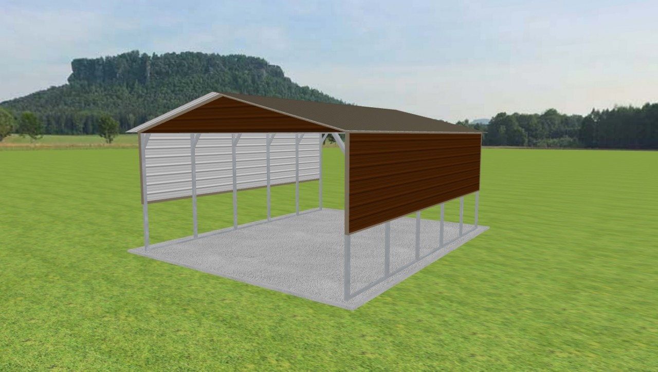 2 Car Carport 20 x 25 x 10 — photo 1