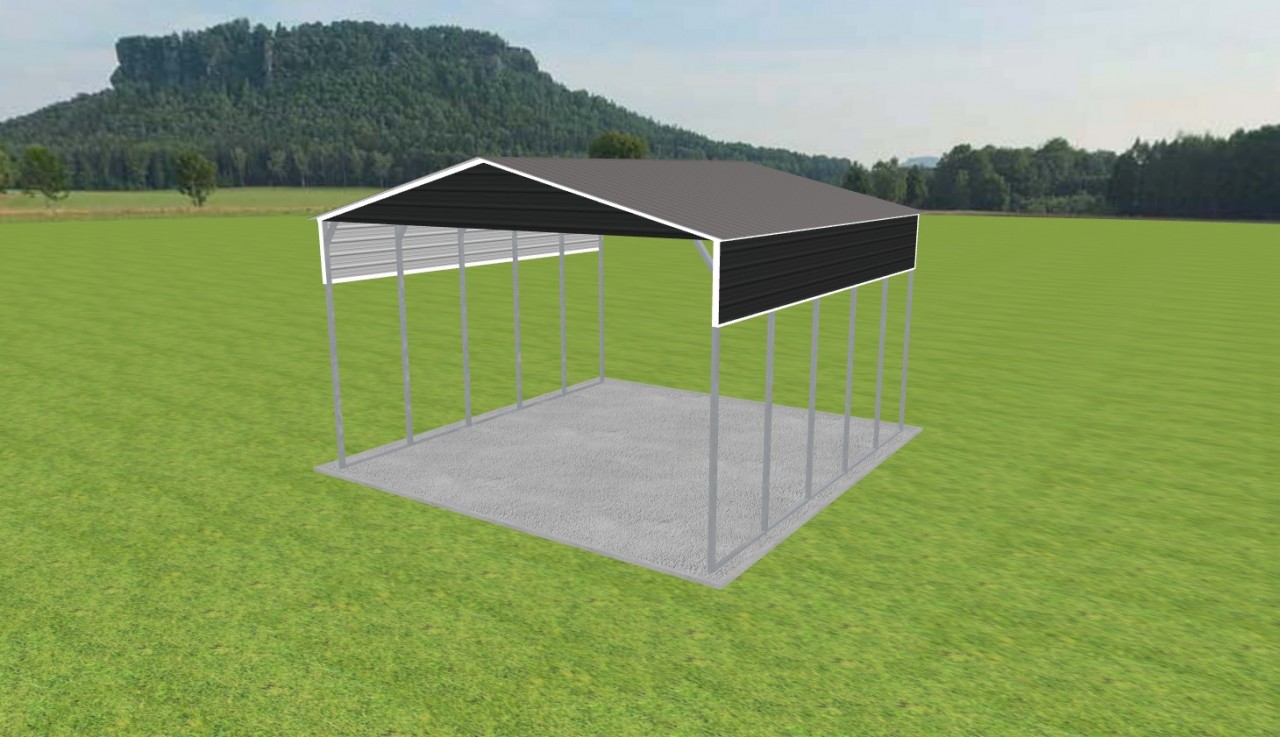 2 Car Carport 24 x 25 x 14 — photo 1