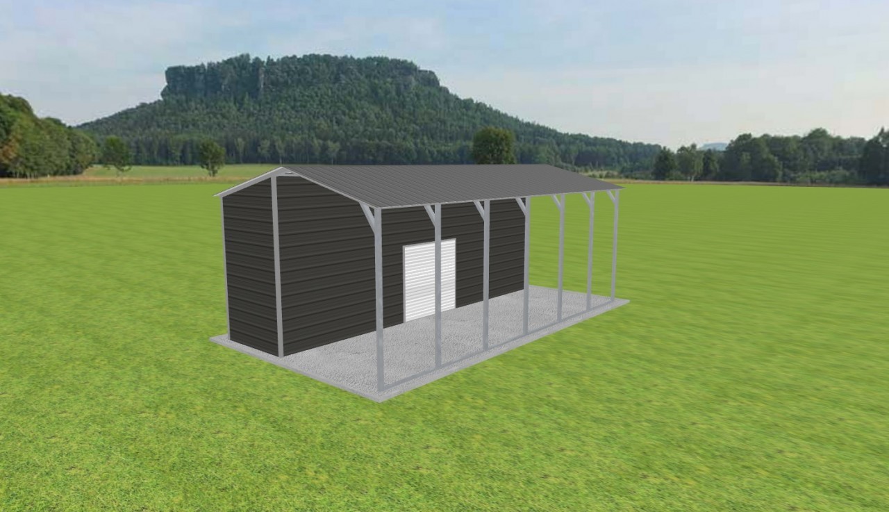 Carport with Storage 15 x 28 x 10 — photo 1