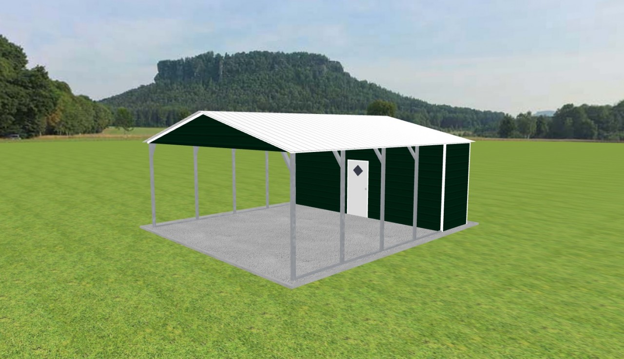 Carport with Storage 22 x 25 x 9 — photo 1