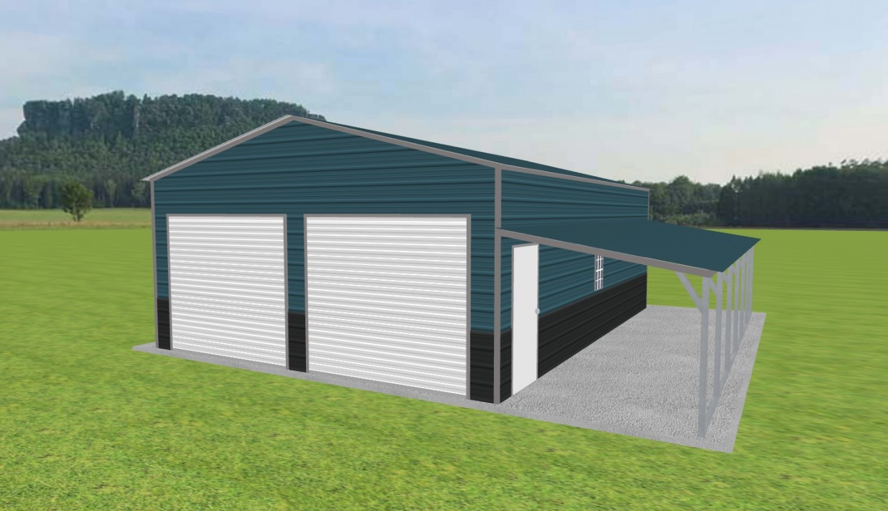 Garage with Lean To 22 x 30 x 10 — photo 1