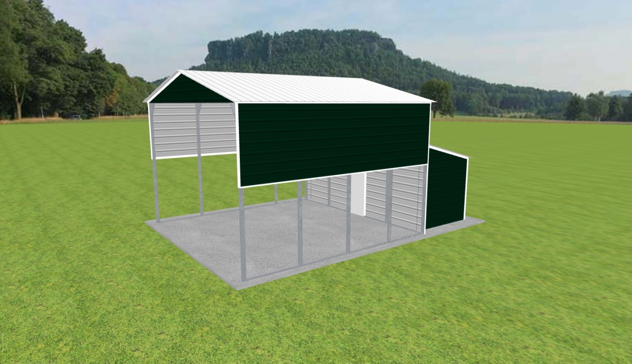 Carport with Storage 20 x 20 x 13 — photo 1