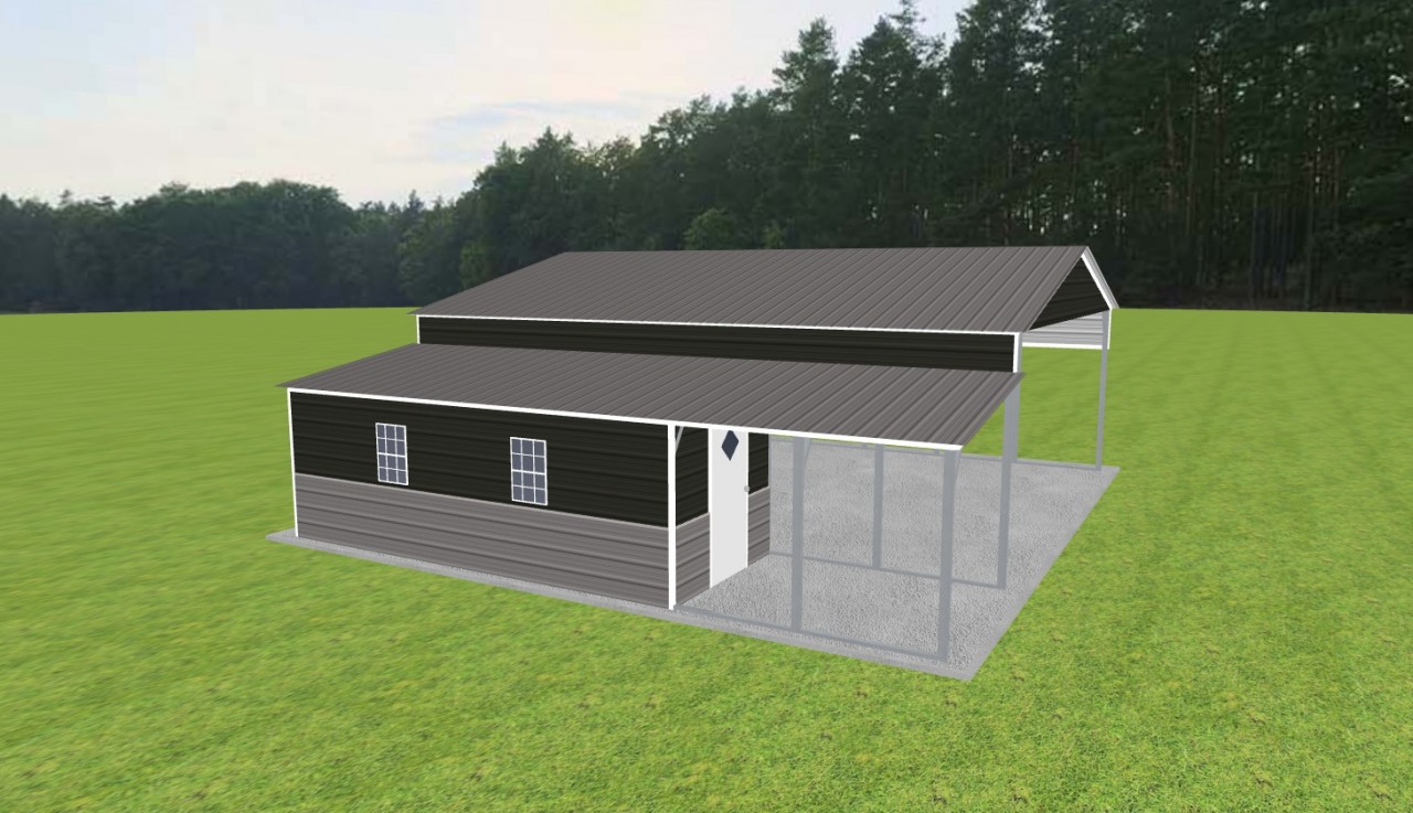 Carport with Storage 26 x 30 x 10 — photo 1