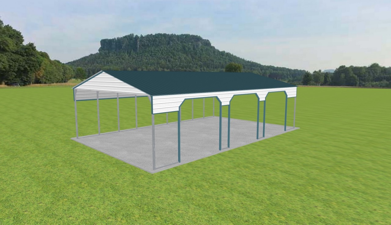3 Car Carport 28 x 45 x 11 — photo 1