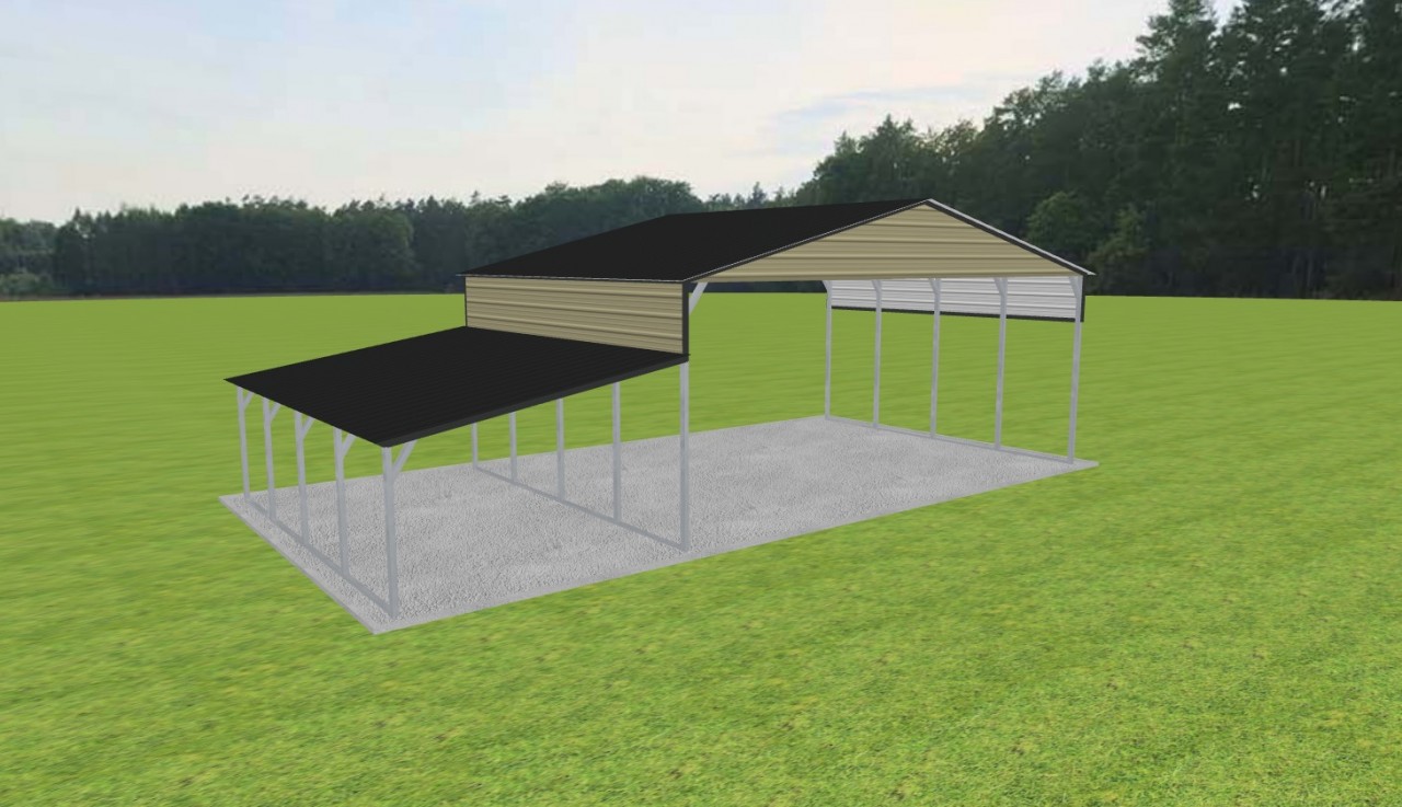 3 Car Carport 28 x 20 x 11 — photo 1