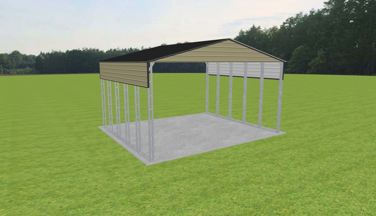 3 Car Carport 30 x 25 x 15 — photo 1