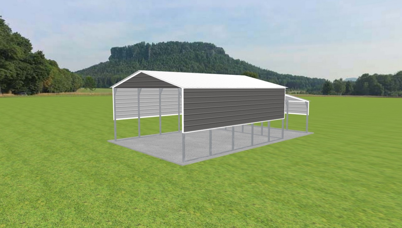 2 Car Carport 20 x 25 x 10 — photo 1