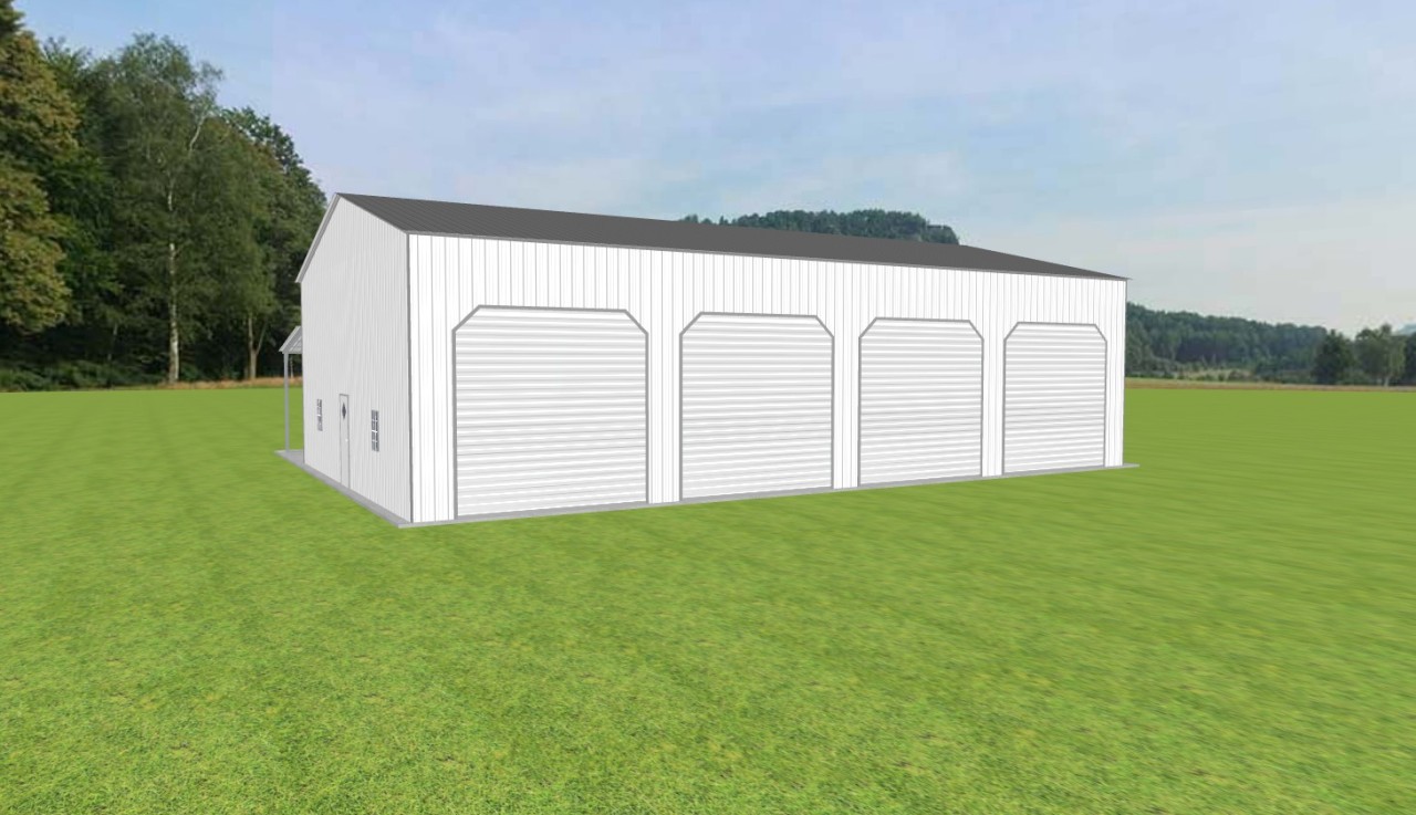 Garage with Lean To 38 x 60 x 16 — photo 1
