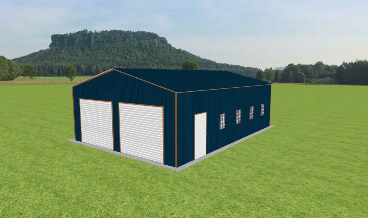2 Car Garage 24 x 35 x 10, 24' x 35' x 10' metal garage
