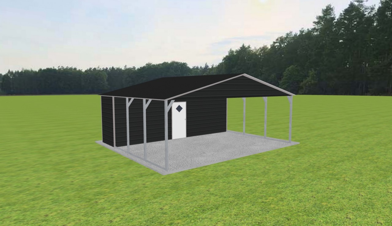 Carport with Storage 24 x 20 x 8 — photo 1