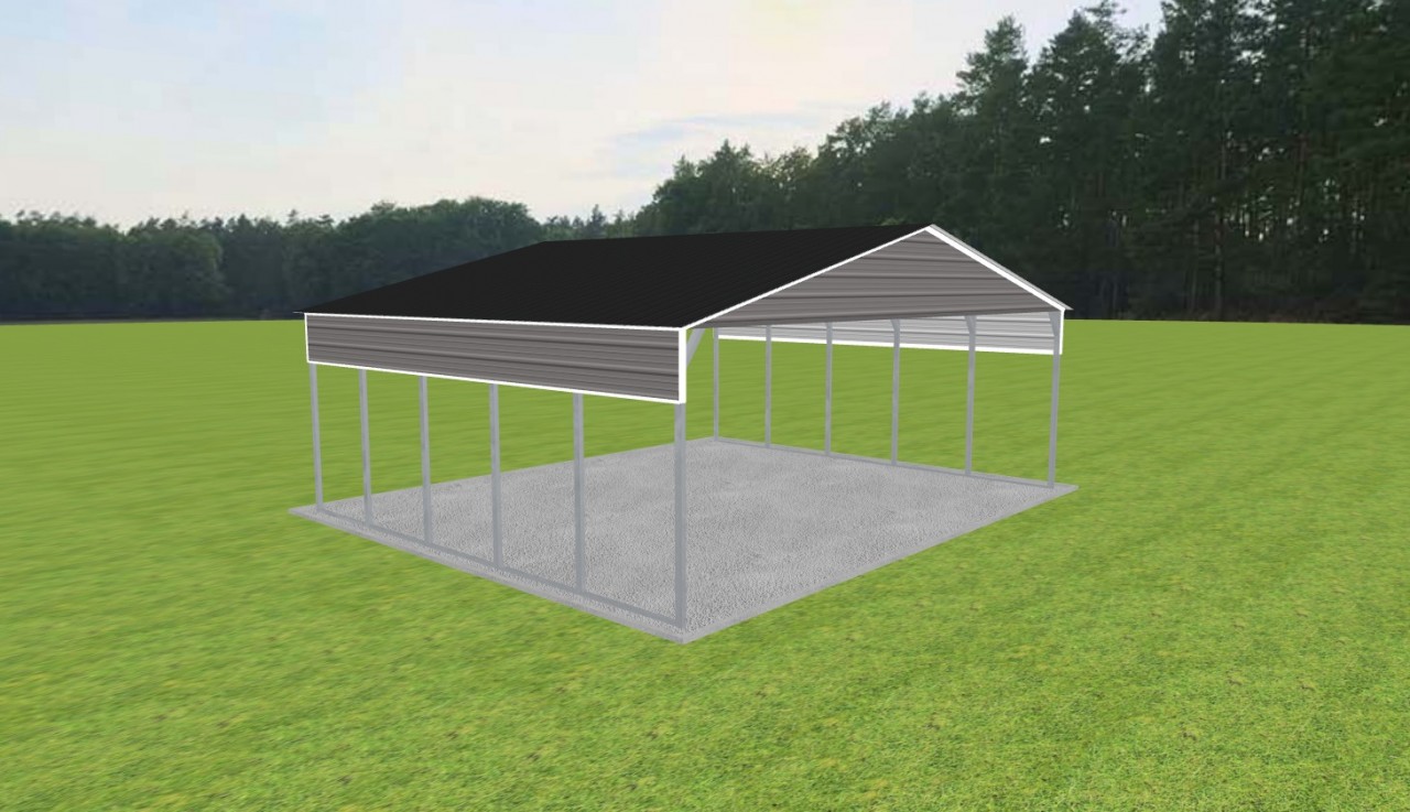 3 Car Carport 30 x 25 x 10 — photo 1