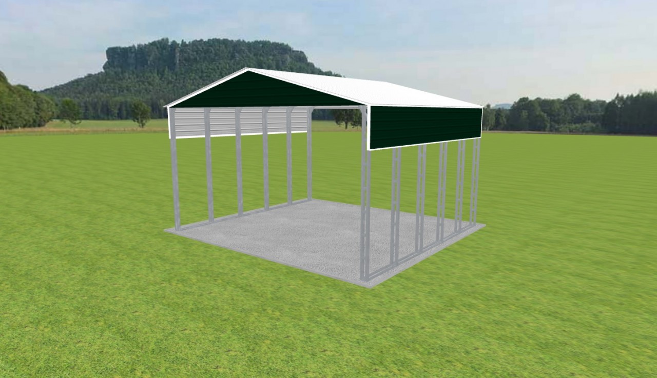 3 Car Carport 28 x 25 x 15 — photo 1