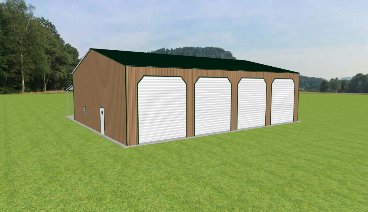 Garage with Lean To 46 x 60 x 16 — photo 1
