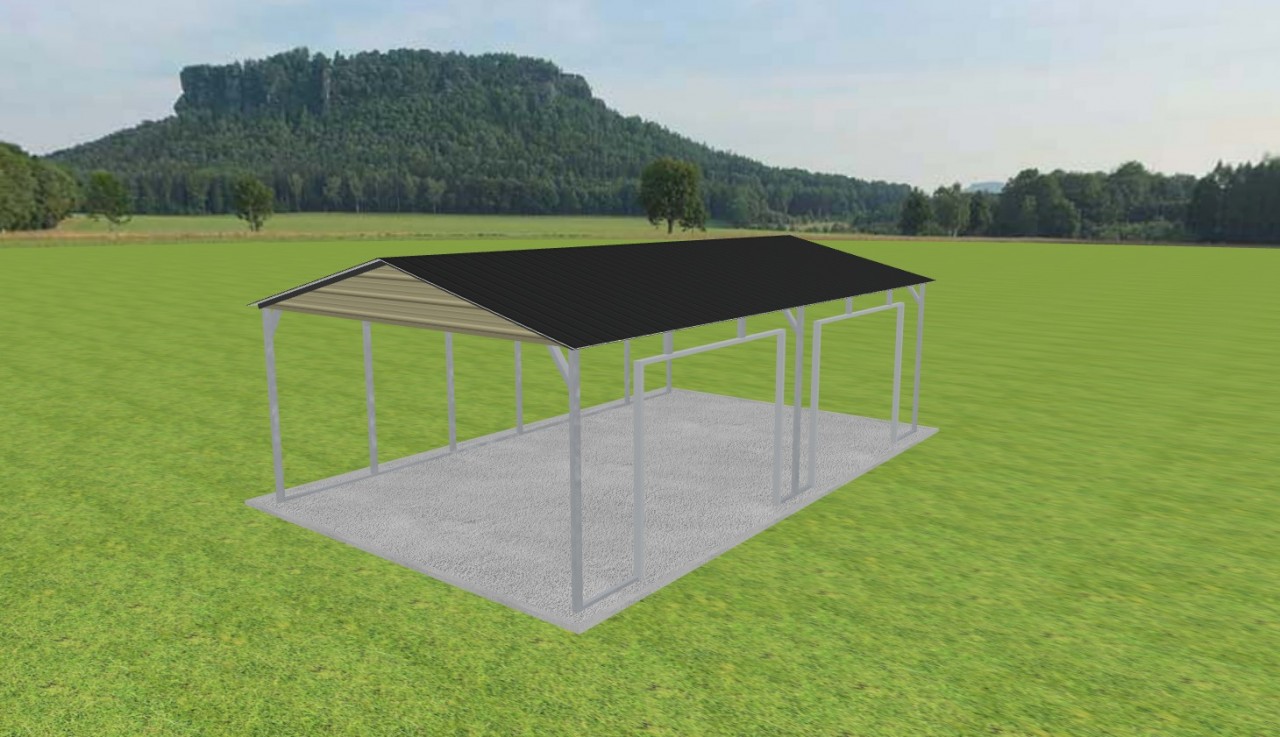2 Car Carport 18 x 30 x 9 — photo 1