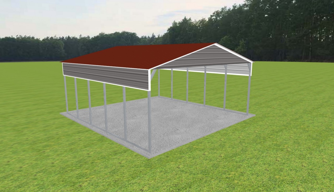 2 Car Carport 24 x 25 x 10 — photo 1