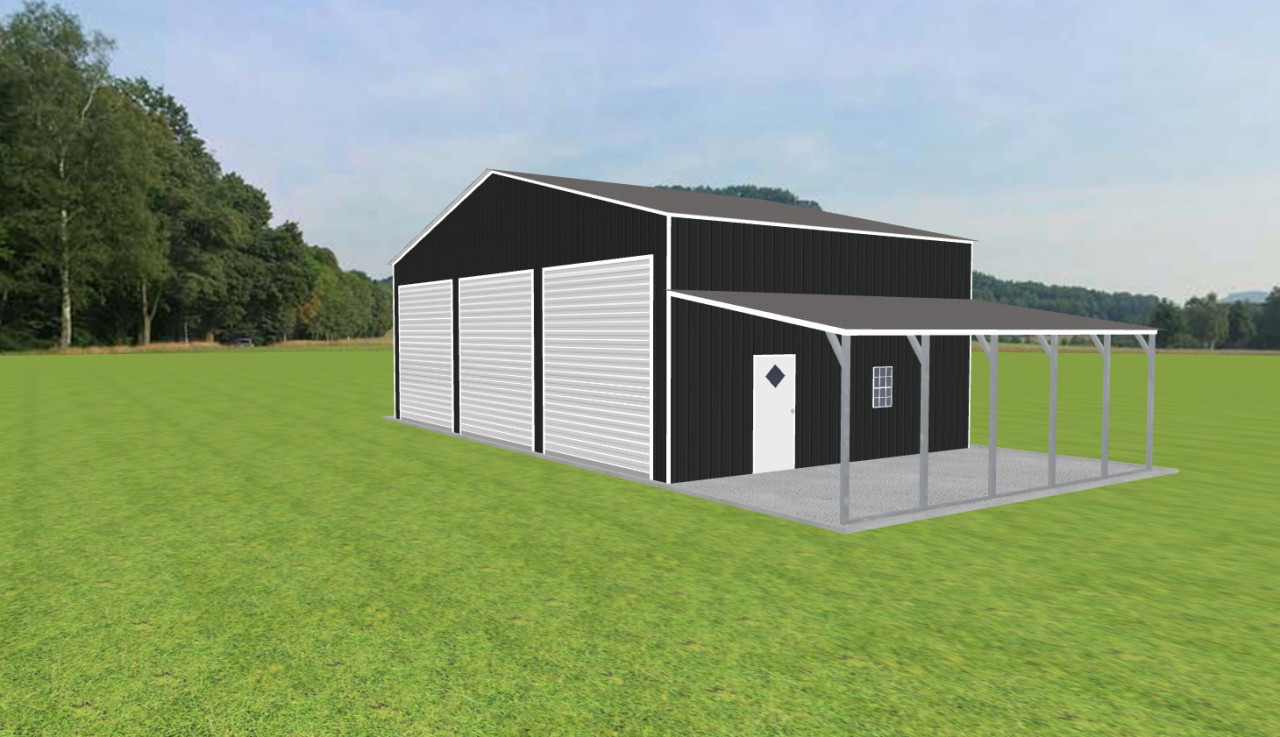 Garage with Lean To 42 x 25 x 14 — photo 1