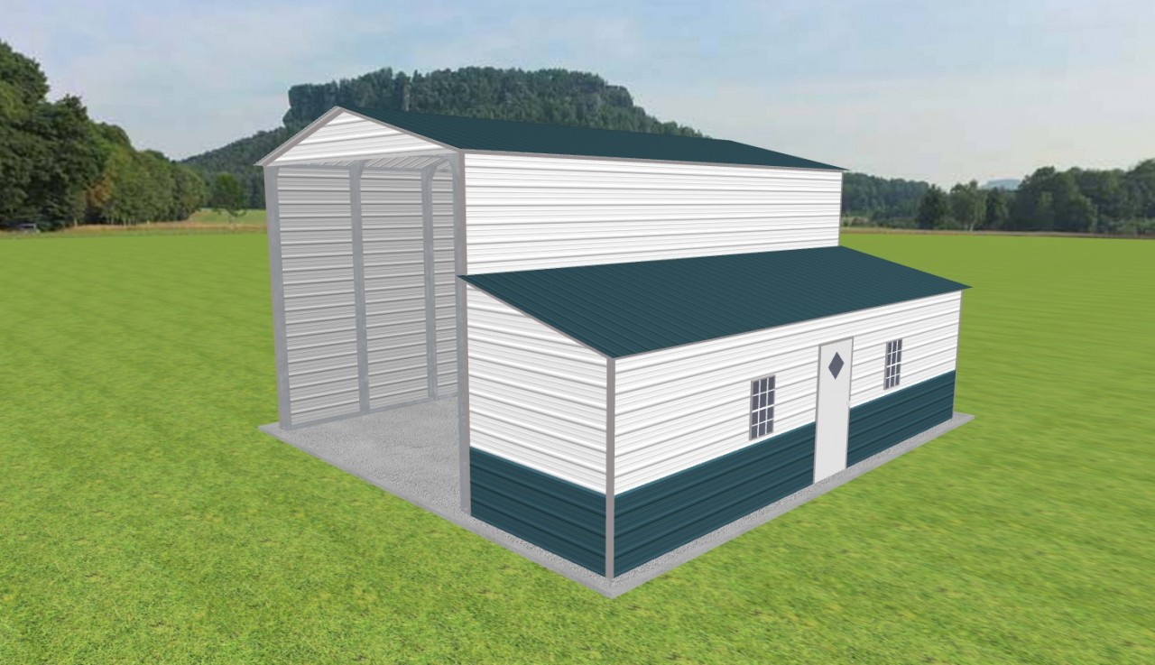 Carport with Storage 18 x 30 x 15 — photo 1