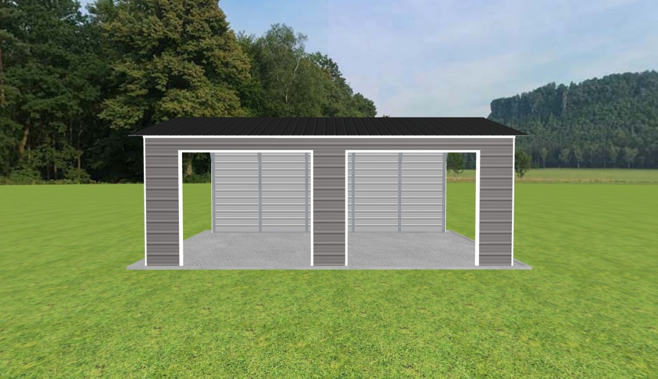 2 Car Carport 18 x 25 x 9 — photo 1