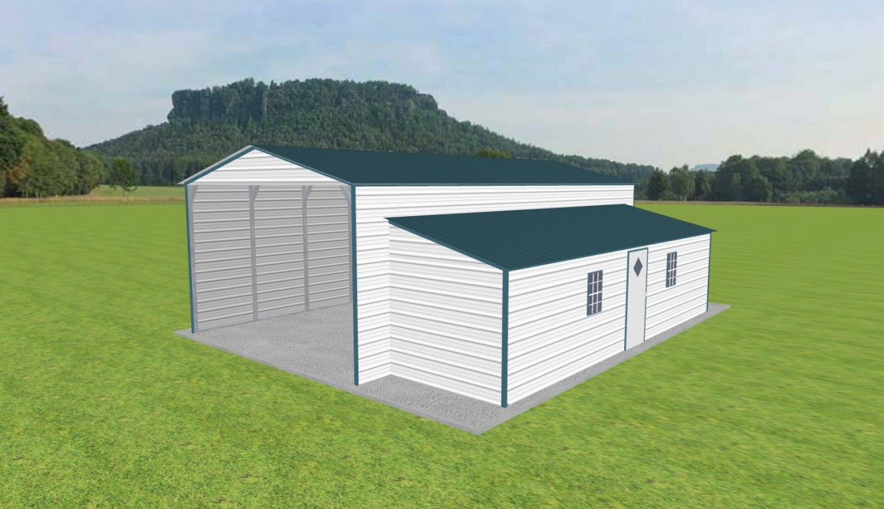 Carport with Storage 18 x 35 x 11 — photo 1