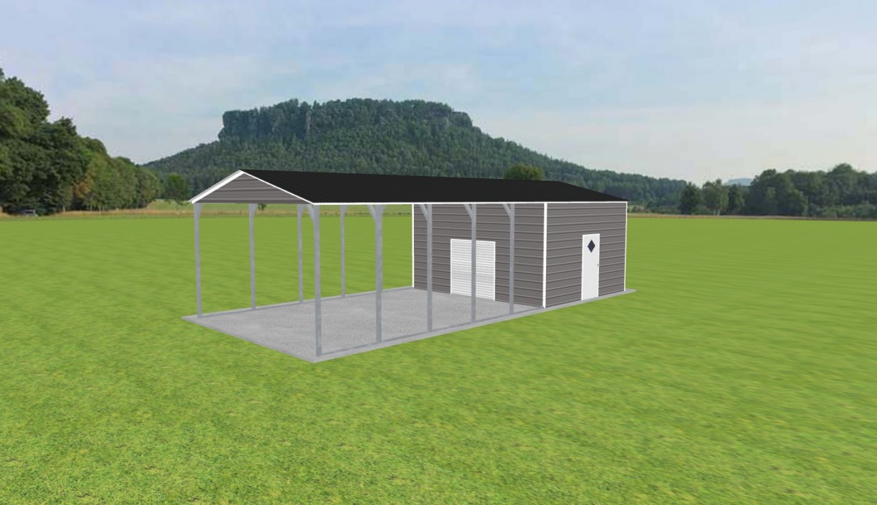 Carport with Storage 18 x 40 x 10 — photo 1