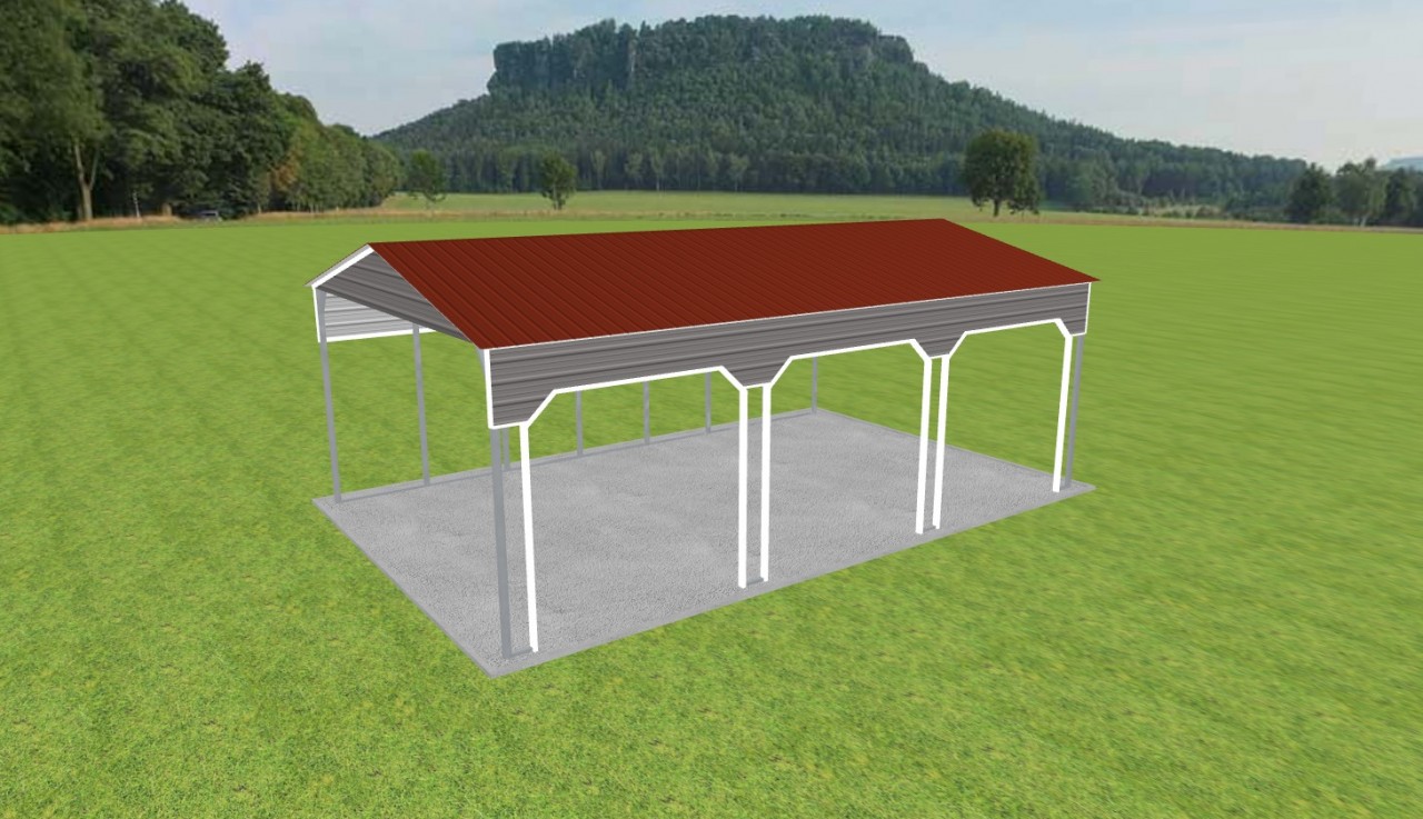 3 Car Carport 22 x 35 x 12 — photo 1