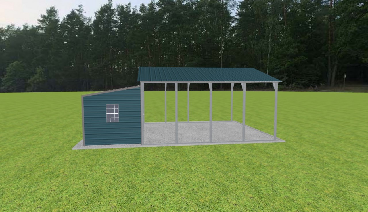 Carport with Storage 20 x 20 x 9 — photo 1