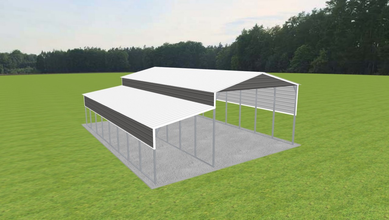 2 Car Carport 20 x 40 x 12 — photo 1