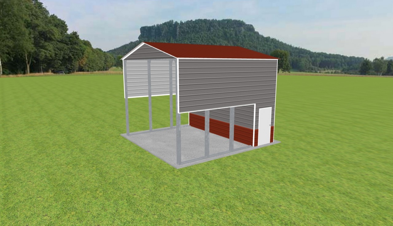 Carport with Storage 20 x 20 x 15 — photo 1