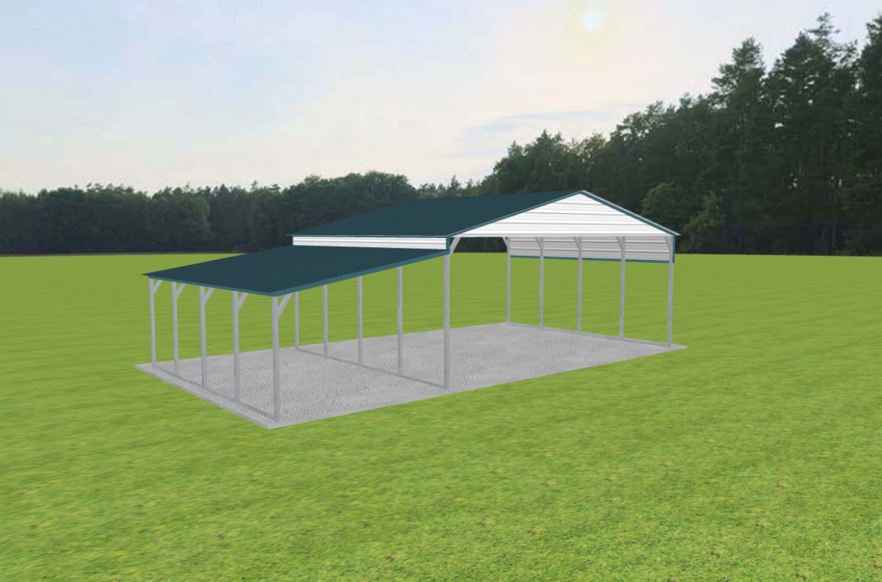 3 Car Carport 26 x 20 x 10 — photo 1