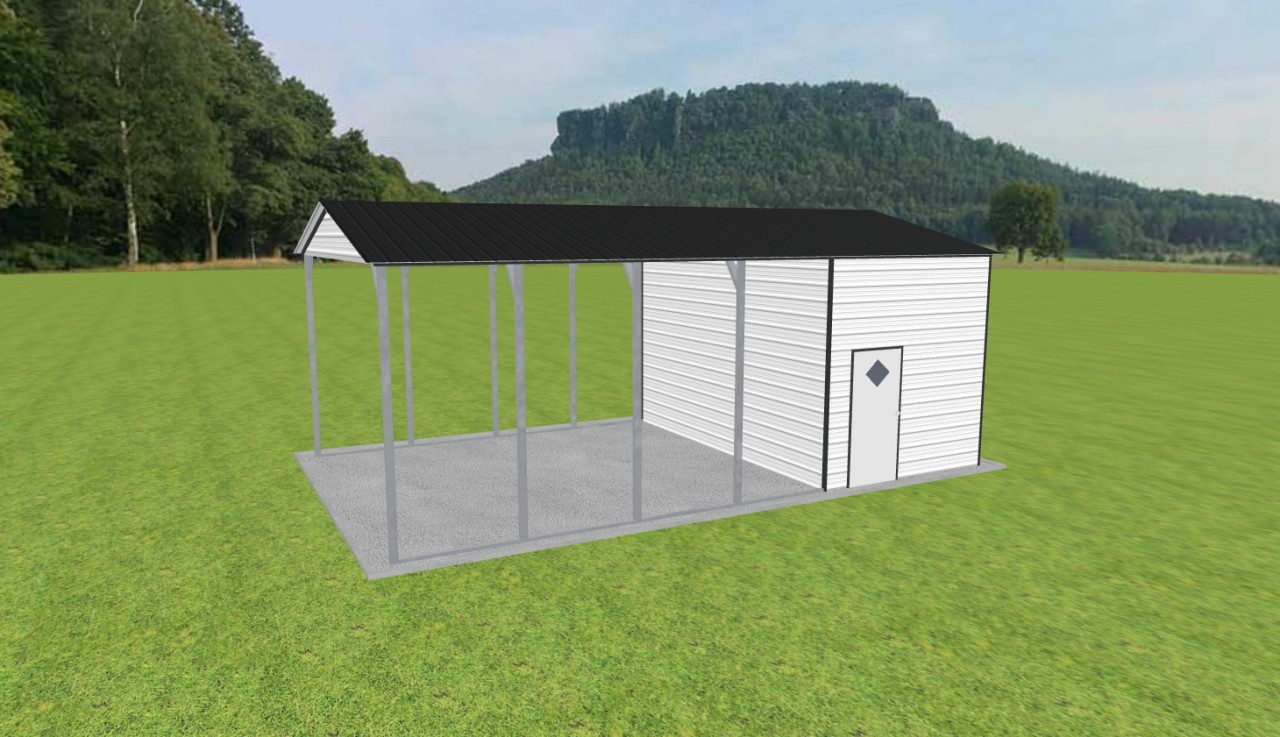 Carport with Storage 18 x 30 x 11 — photo 1