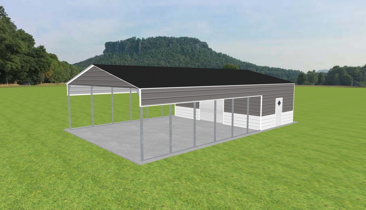 Carport with Storage 28 x 45 x 10 — photo 1